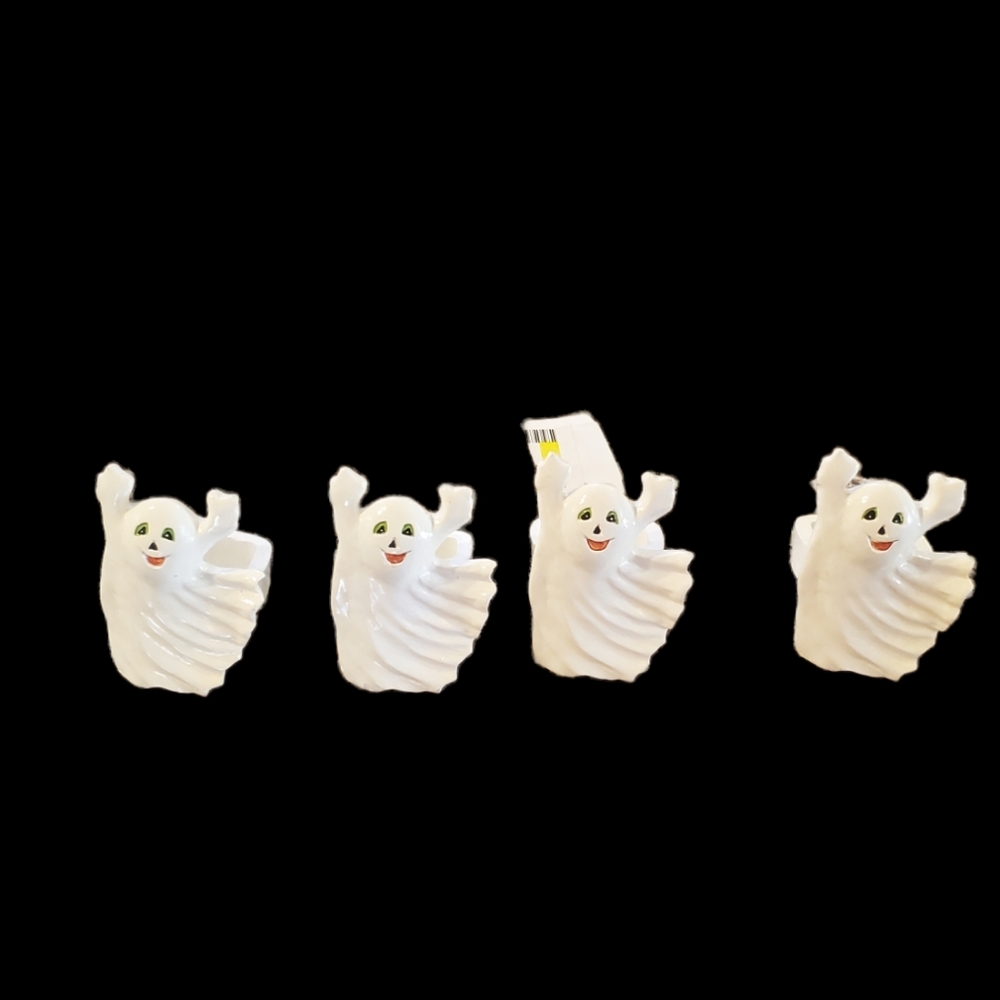 Vintage Halloween Ghost Napkin Rings - Picture 2 of 6